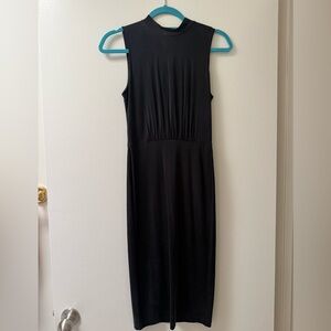 &Other Stories Black Sleeveless Midi Dress